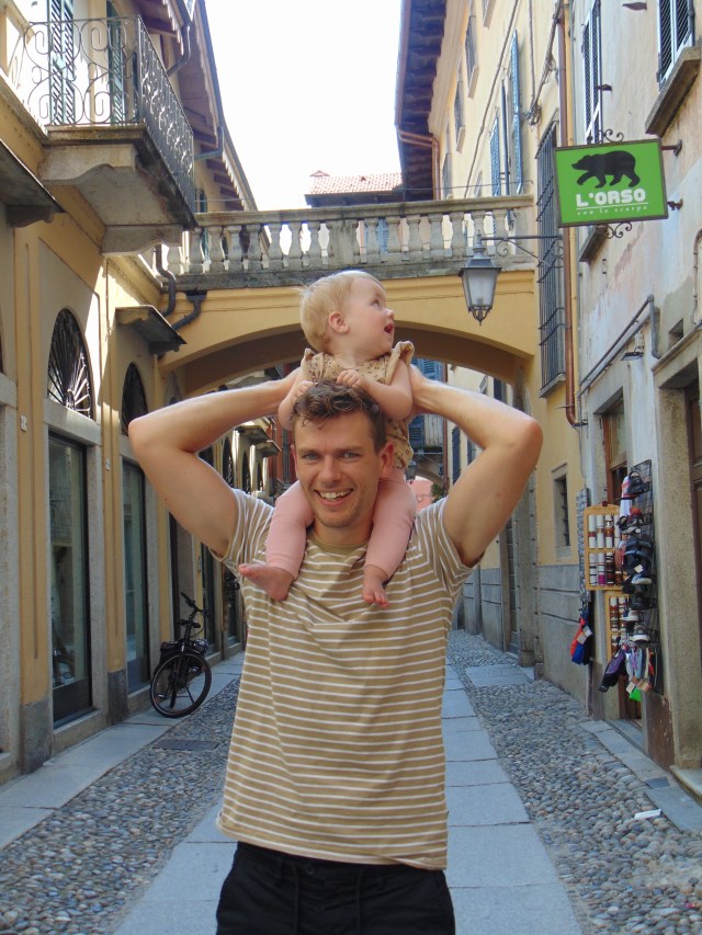 Vader en dochter Orta San Giulio